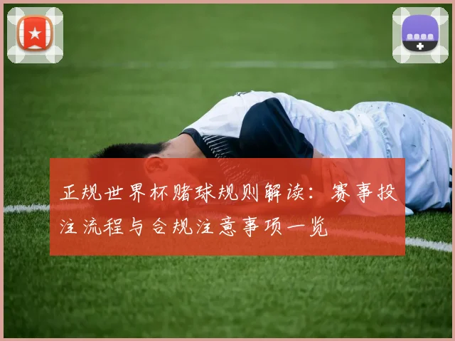 正规世界杯赌球规则解读:赛事投注流程与合规注意事项一览